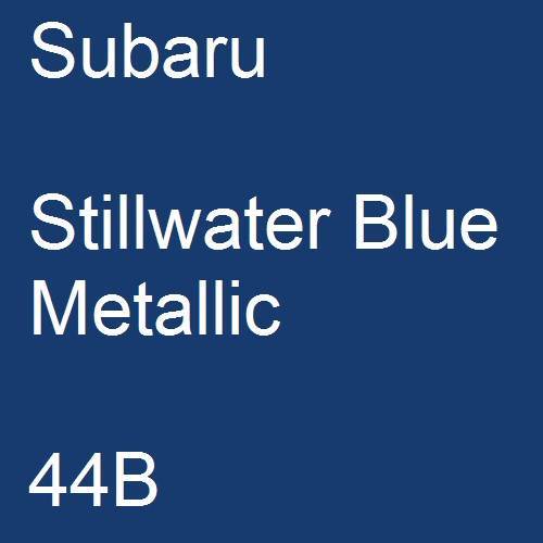 Subaru, Stillwater Blue Metallic, 44B.